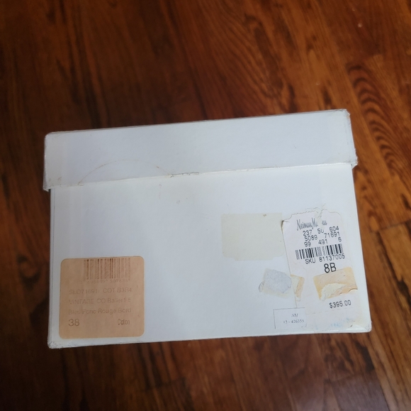 Rare! Dior Classic Canvas Logo Flats with Burgundy Trim - Picture 7 of 11